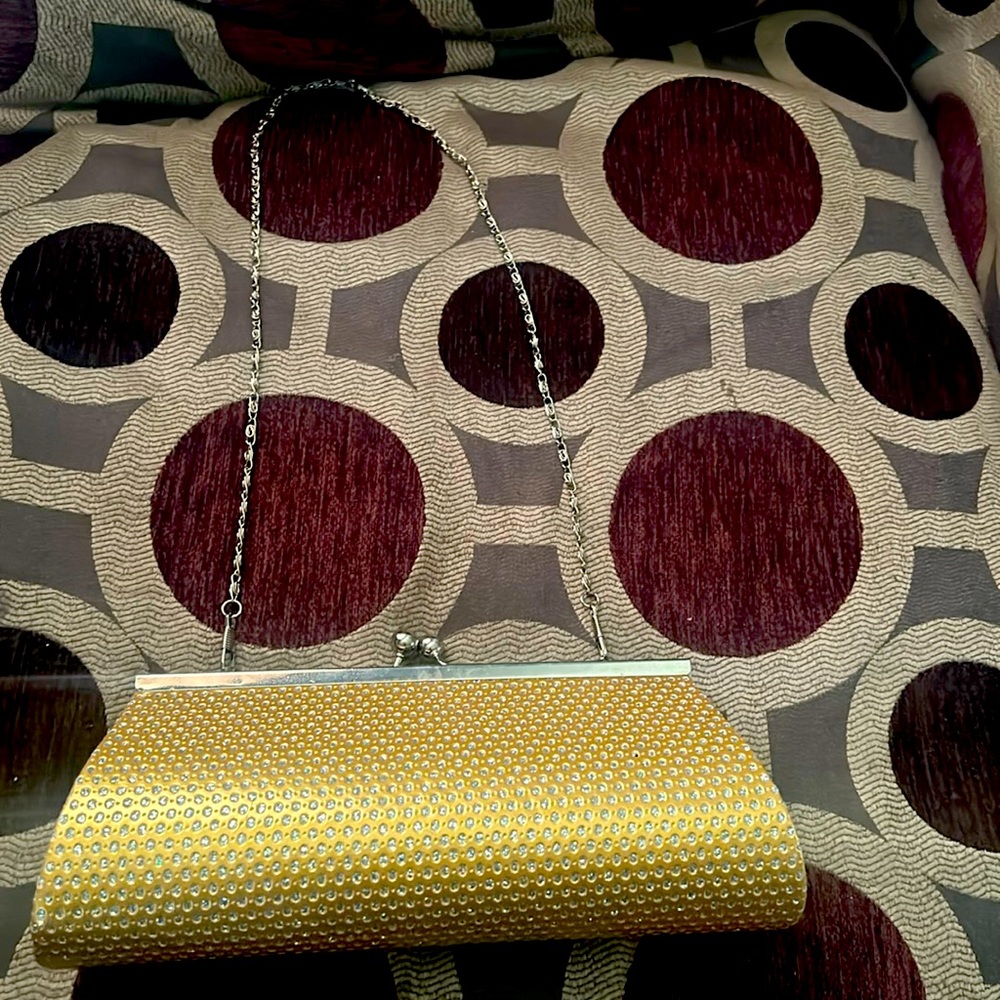 Gold purse.
